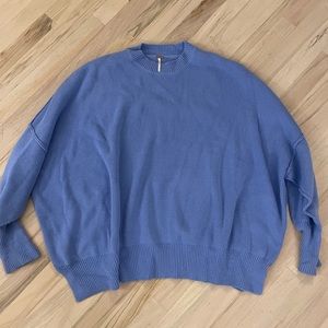 Free People Easy Street Tunic Blue Large